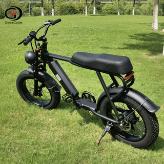 GaeaCycle Fat Tire Electric Bike, 20 Inch Fat Tires E Bike, 500W-750W Motor, 15Ah Large Capacity Battery, Retro Design Electric Motorbike