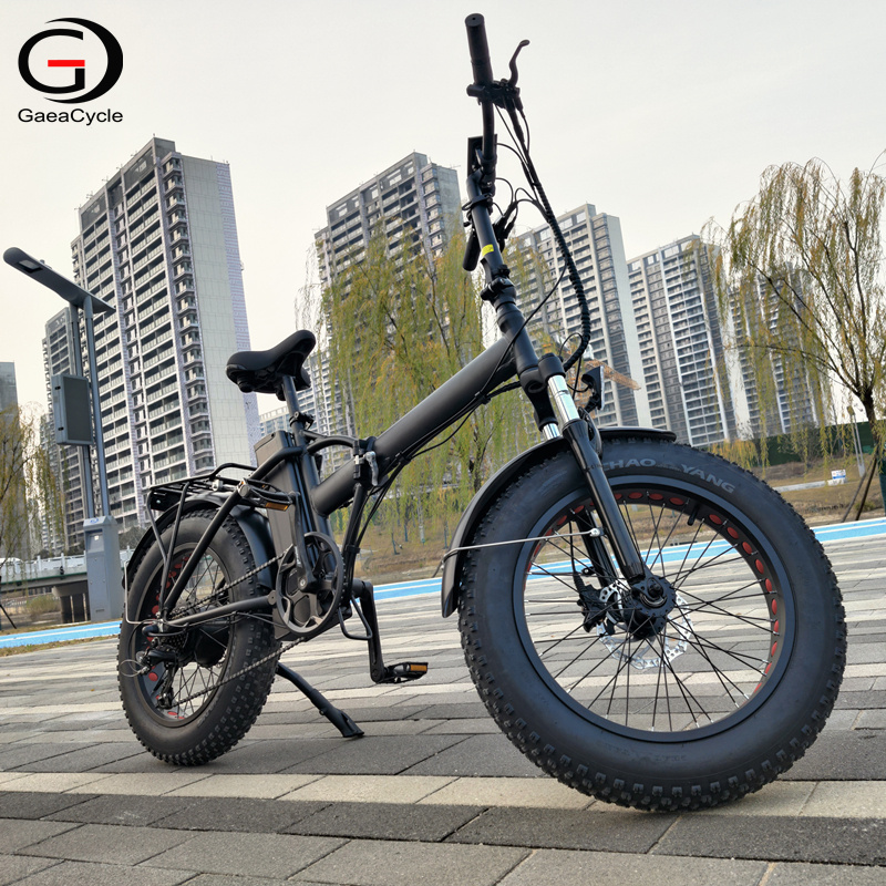 Gaeacycle Folding Fat Tire Electric Bike, 500W-750W Powerful Motor, Disc Brake, Shimano 7 Speed | Electric Bike Wholesale Price for Sale