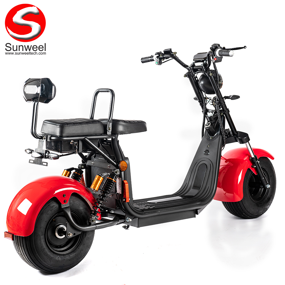 60v 40Ah EU Stock EEC COC Fat Tire Electric Scooter Citycoco 1500w Motor